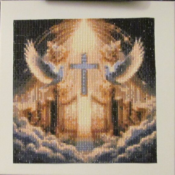 Cross with Dove Finished Diamond Art #12612025 - Picture 1 of 1